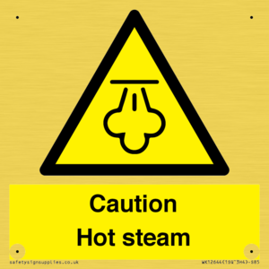 Caution Hot steam